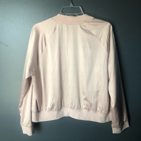 Mossimo Light Pink Satin Bomber Jacket - XXL - Picture 4 of 4
